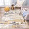 World Rug Gallery Vintage Modern Abstract Yellow/Gray/Ivory Area Rug 5'x7' 2057YELLOW5X7 - alternate 4